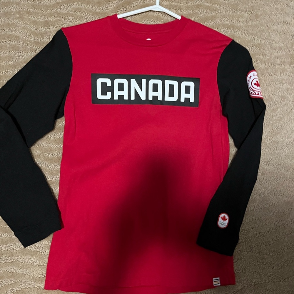 Canada Long Sleeve Kids Tee - Red and Black